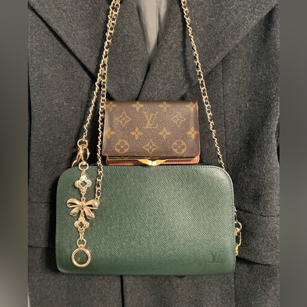 ✅LV CLUTCH+KISSLOCK WALLET AUTHENTIC DEAL LOUIS VUITTON - Picture 1 of 14